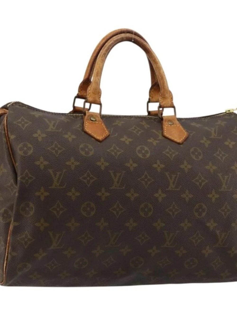 LOUIS VUITTON Monogram Speedy 35 Hand Bag M41524 LV Auth 177252